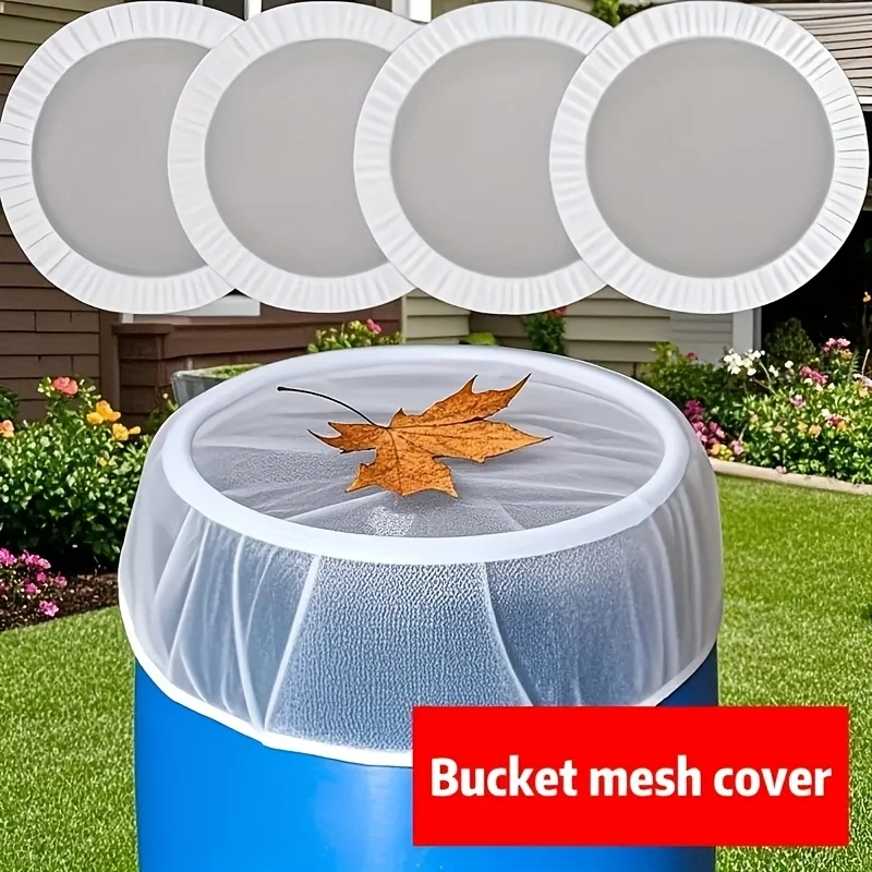 2pcs Outdoor Water Tank Net Covers: Filter Net, Insect-Proof And Leaf-Proof, Suitable for Garden, Lawn, Bucket Additions