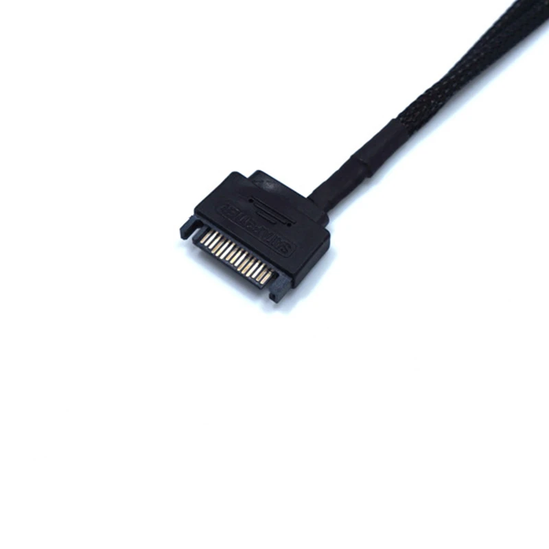 SATA-15Pin para 2x3Pin ou 4Pin Conector, Ventilador, Splitter Hub, Conversor, Adaptador, Cabo PWM, Cabo de Extensão