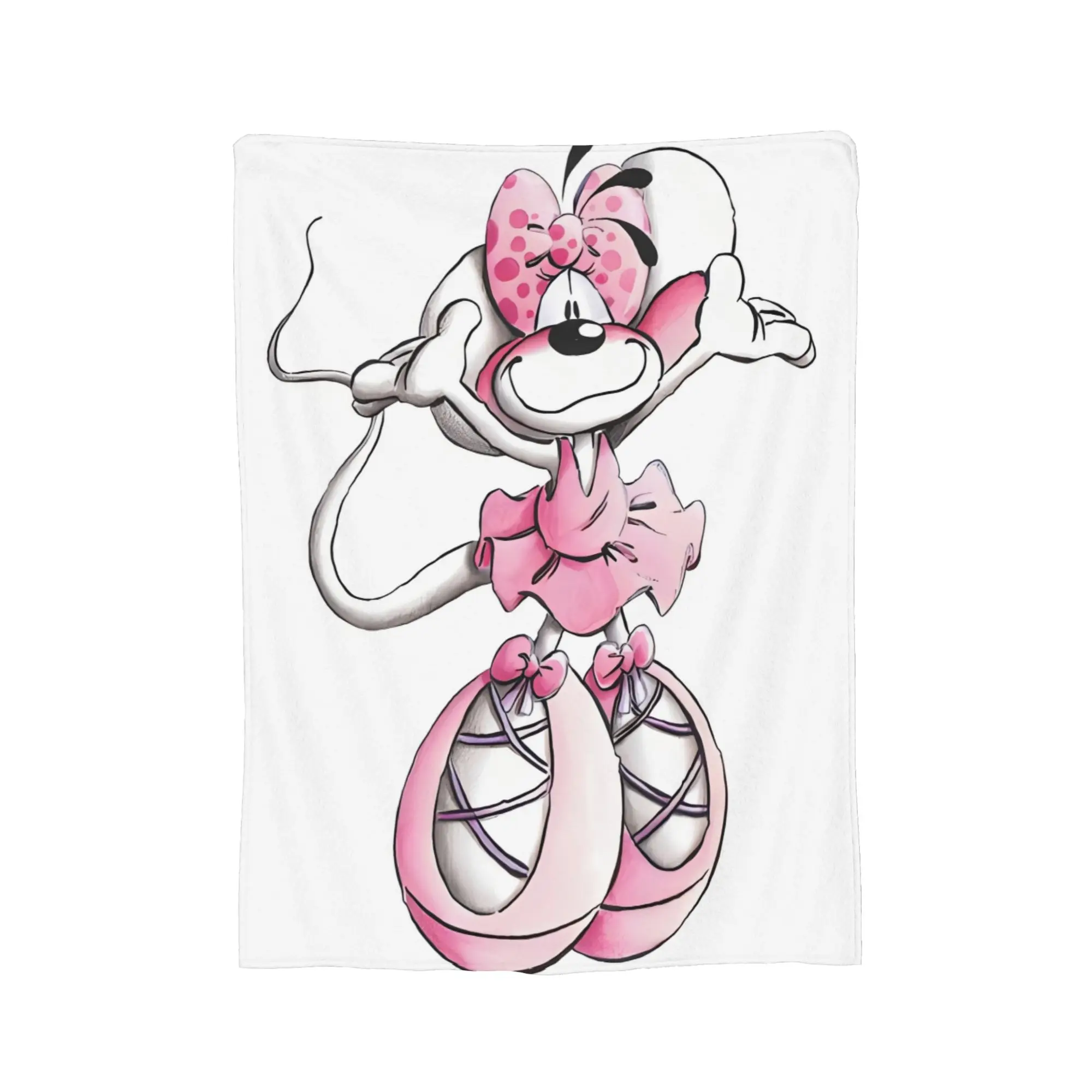Funny Cartoon D-Diddls Knitted Blankets Coral Fleece Plush Diddl Warm Throw Blankets for Bedroom Sofa Bed Rug