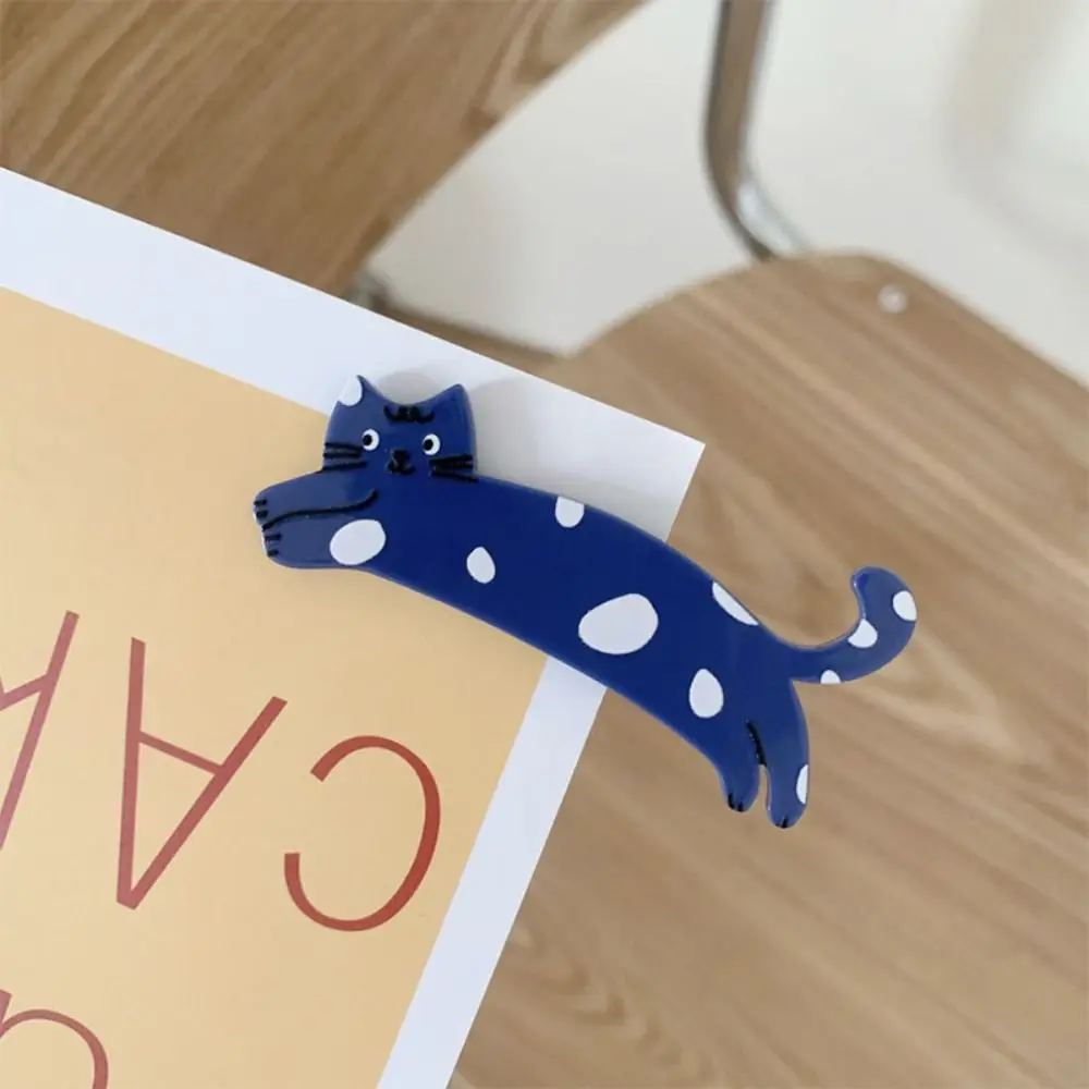 Sweet Cartoon Cat Hair Clip Colorful Pet Acetic Acid Hair Clip Acrylic Hair Accessories Cat Duckbill Clip Girls