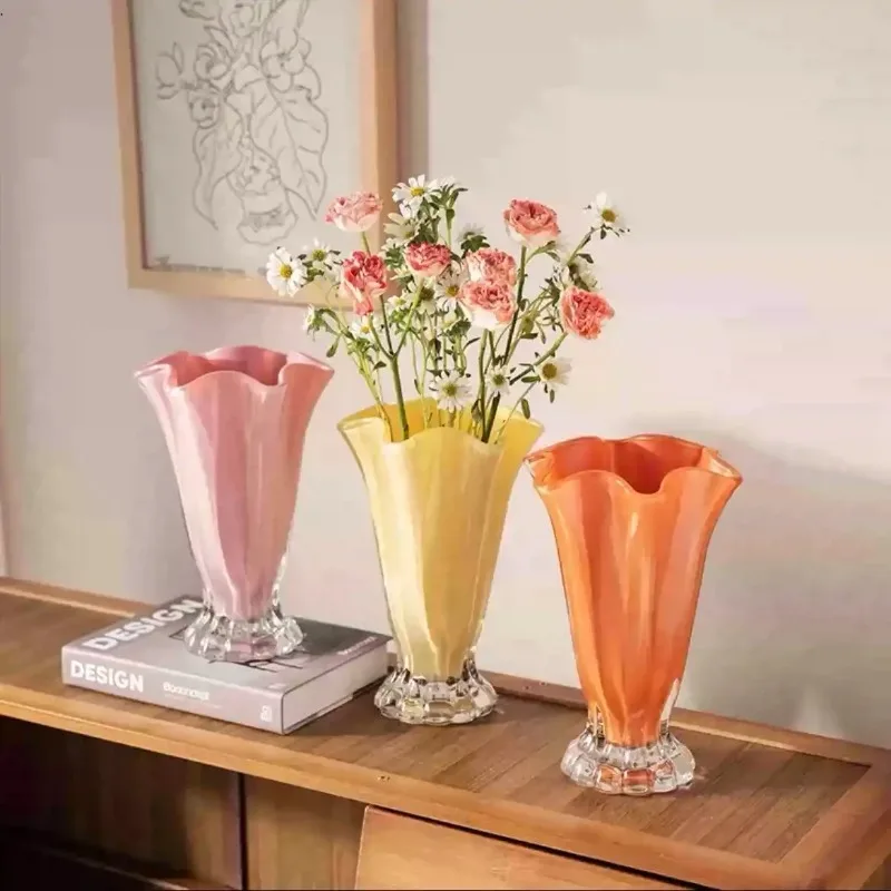 Simple Vase, Vintage Antique Ornament, Water Cured Fresh Cut Flower, Lily Style, Large Caliber, High Aesthetic Value