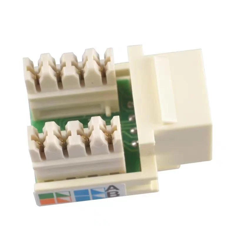 

10pcs CAT5E unshielded module RJ45 network information module pass test gold plated module A M P Comm Scope compatible