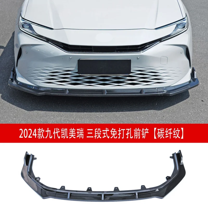 

Suitable for the 2024 9th generation Camry, original factory-style, front, rear lip, side skirts, roof spoiler, and c
