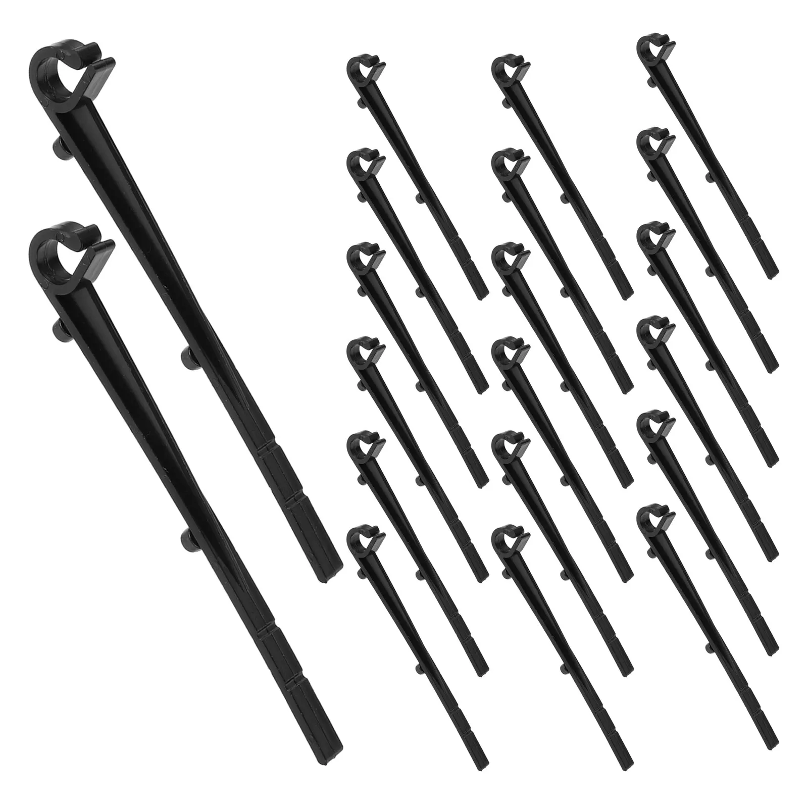 60Pcs Gutter Downspout Guard Clips Black Easy Installation Secure Leaf Debris Protection Gutter Mesh Retaining Clamp