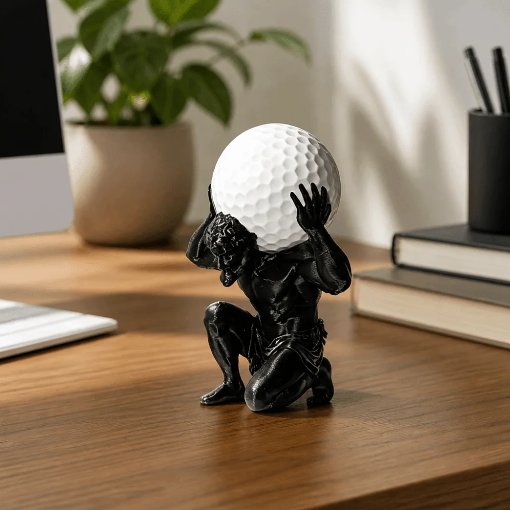 3D Printing Golf Ball Display Stand Creative Funny Golf Ball Storage Holder Stable with Base Decorative Ball Bracket