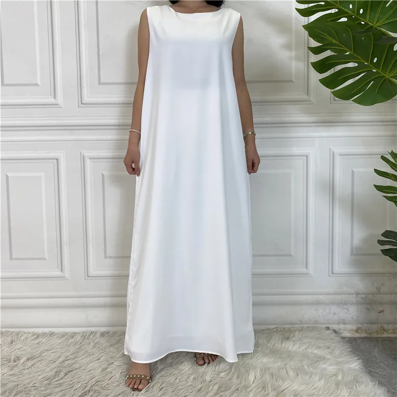 

Sleeveless All-Match Islamic Inner Dress For Women Girl Under Abaya Robe Caftan Turkey Dubai Eid Prayer Clothing Nida Elegance