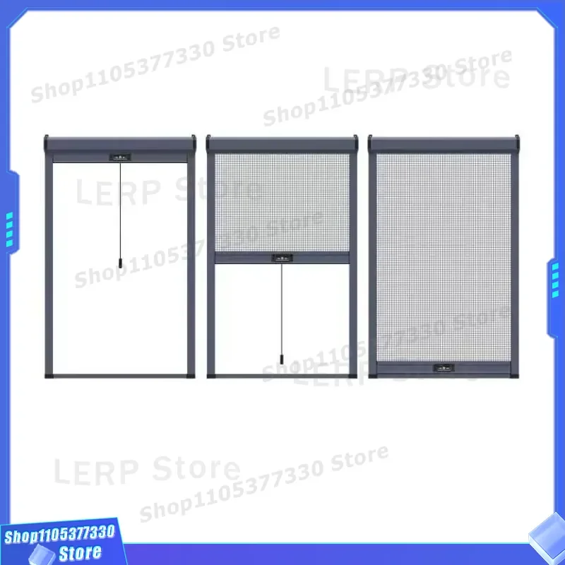 Adjustable Fiber Telescopic Roller Mosquito Net Easy Install Window Screen Mesh DIY Home Protection Durable Insect Barrier