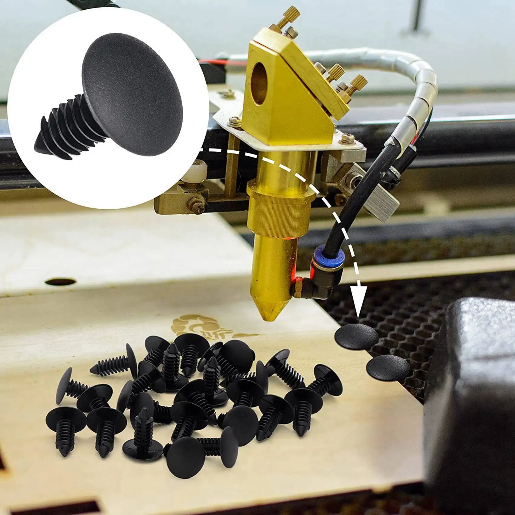 

A83I-200 Pcs 7.5-8 Mm Honeycomb Pins Honeycomb Laser-Bed Hold Down Pins Honeycomb Fixing Needle Laser-Engraver Accessories