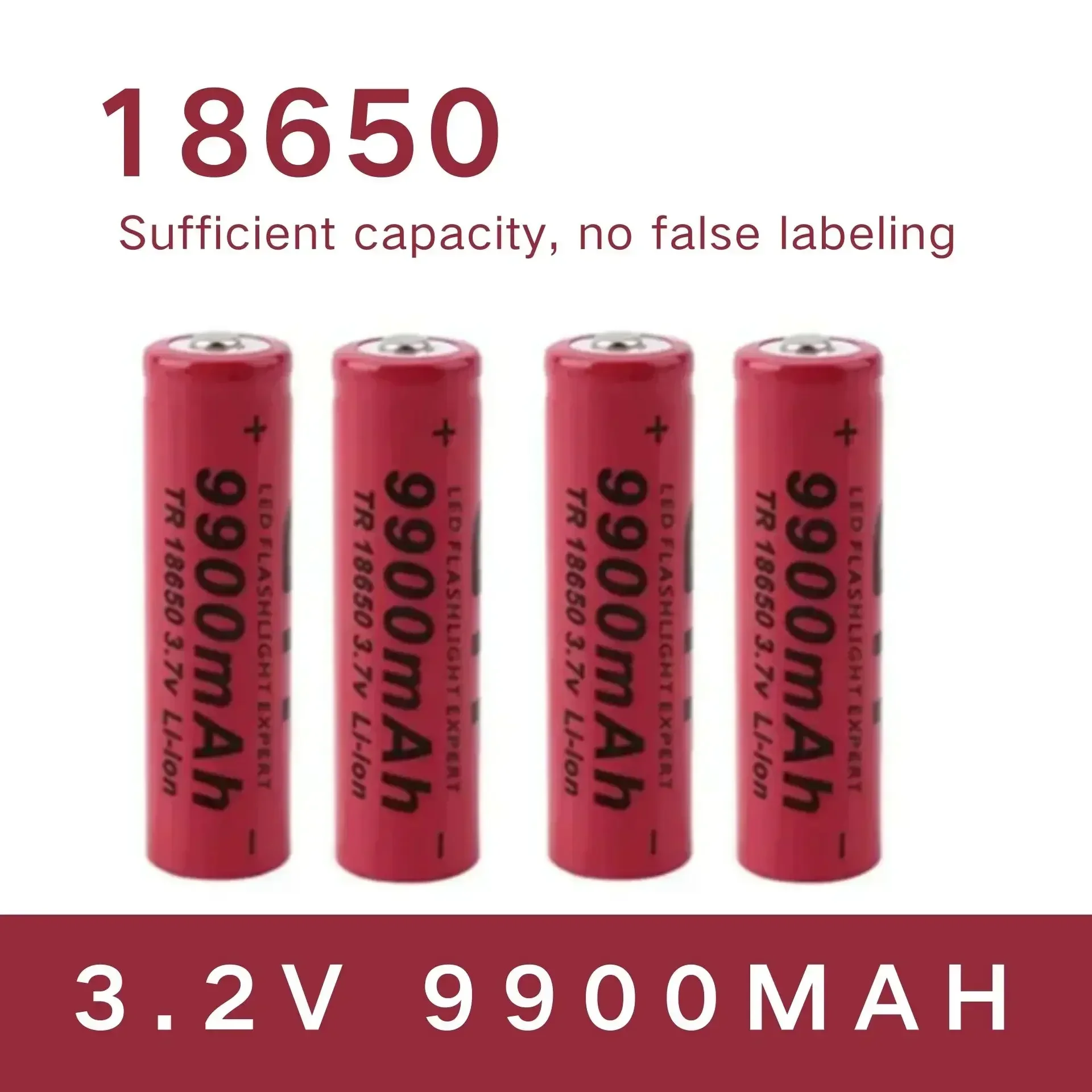 NeW 9900mAh 18650 Li-ion Bateria 3.7V Rechargeable Battery for LED Torch Flashlights Batteries bateria 18650 akumulator