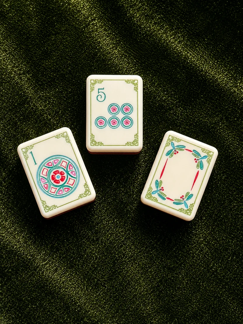 Pink Mother Pearl American Mahjong Set Vintage Design 160/166 Tiles Custom Acrylic Mahjong Cultural Style Family Party Gift
