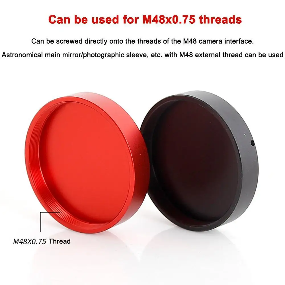 

For M48X0.75 Metal Dust Cover T2 Thread Camera Astronomical Primary Lens Dustproof Caps 1.25 Inches Accessories