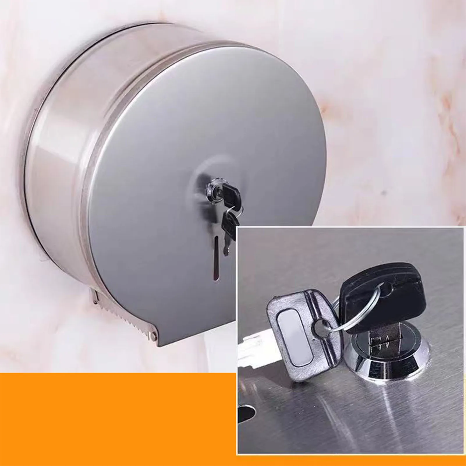 

ZK20 Paper Towel Holder Stainless Steel Satin Finish Waterproof Toilet Paper Holder Tissue Dispenser