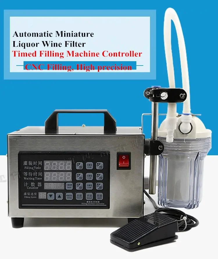 Timed Filling Machine Controller&Numerical Control Liquid Filling Machine Automatic Miniature Filter  Wine Water Filling Machine