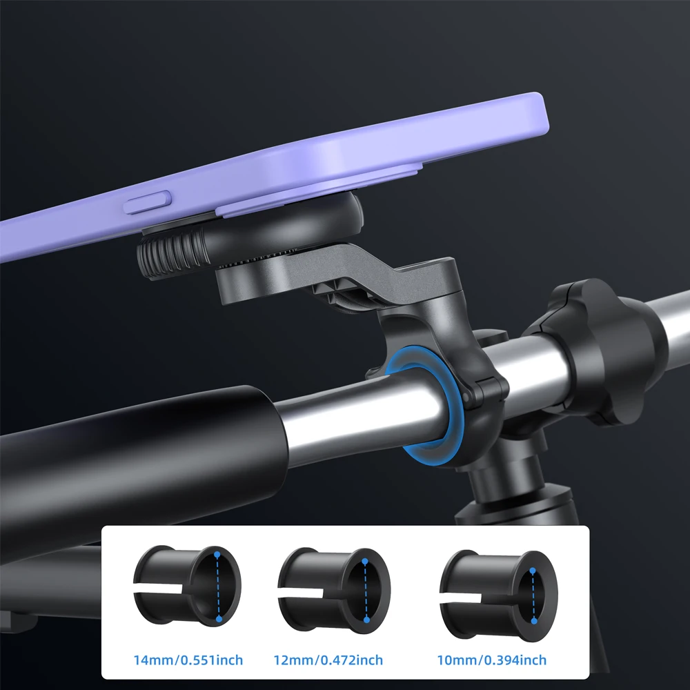 Bike Motorcycle Phone Mount 1s Quick Lock Bike Cell Phone Holder Clip Bicycle Scooter Handlebar Clamp for iPhone Samsung Xiaomi