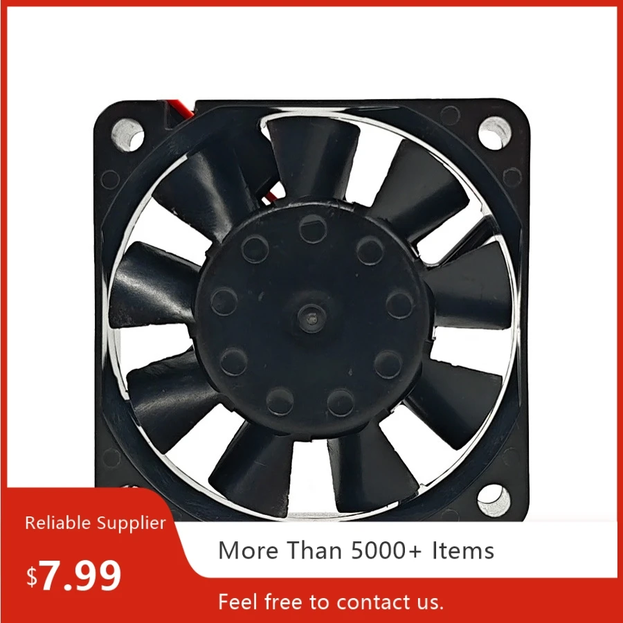 لمروحة NMB 2406KL-04W-B49 6015 - 12 فولت 0.17 أمبير، محمل كروي مزدوج 60 × 60 × 15 مم 4500 دورة في الدقيقة مروحة محورية