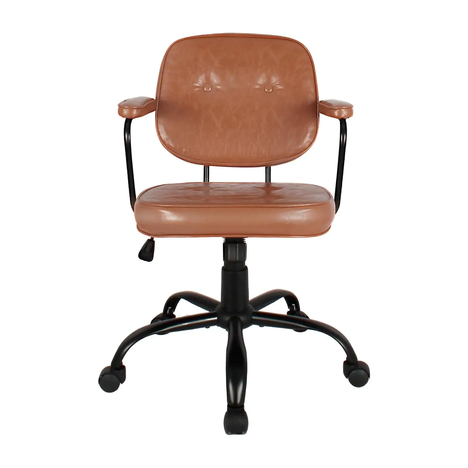 Compact Swivel Desk Chair with Arms & Wheels Adjustable Rolling Task Chair for Home Office Bedroom Study, Customized