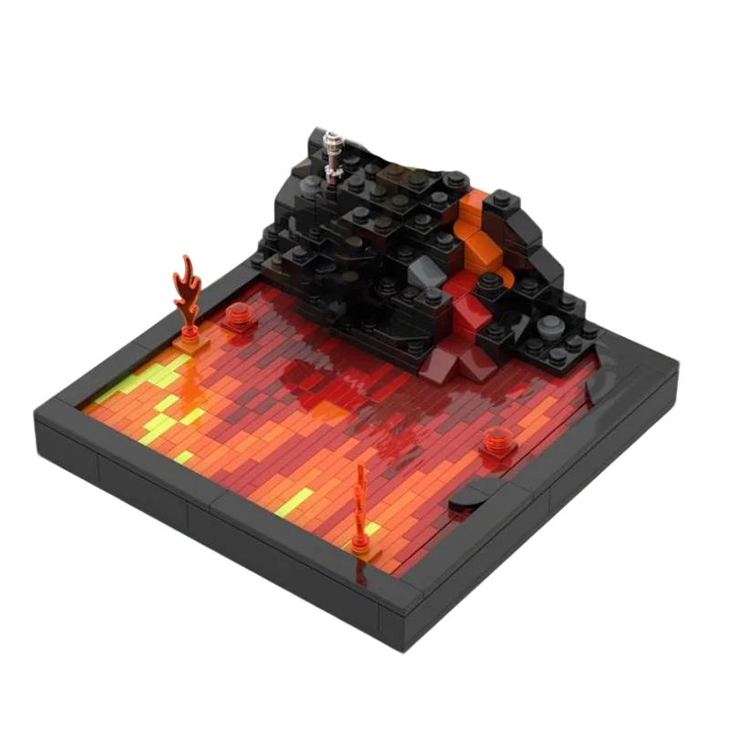 

372pcs MOC Mustafar High Ground Diorama Star Battle Model Building Blocks Architecture Toy Idea Christmas Gift Education Brick