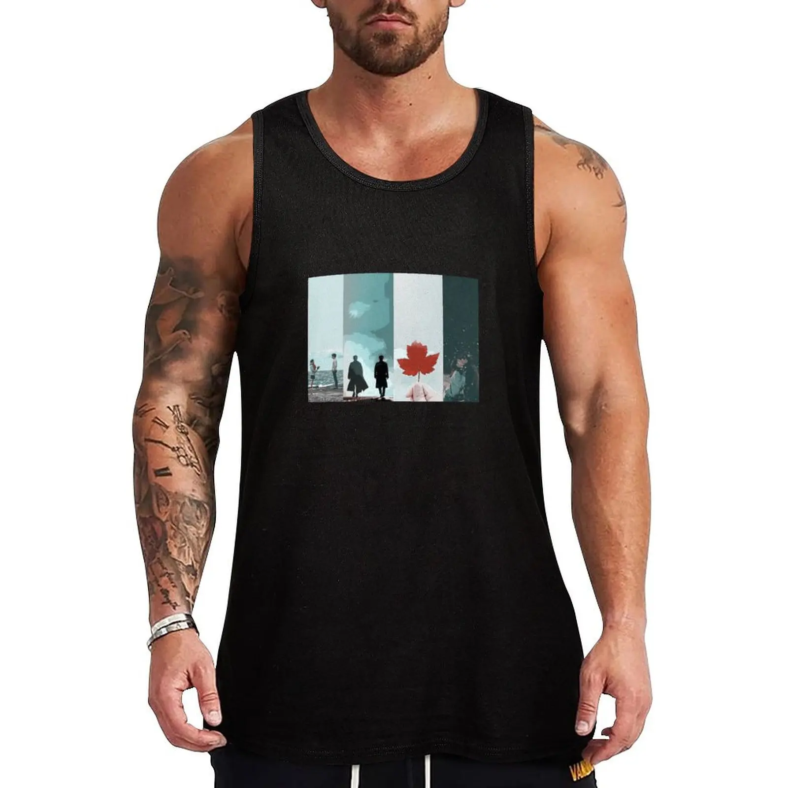 

Goblin Kdrama Gong Yoo Lee Dong Wook Tank Top fashion 2025 man Bodybuilding shirt male top