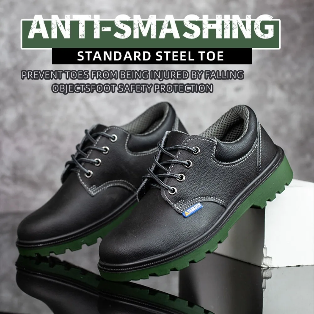 Labor Protection Shoes AntiSmashing AntiStabbing Work Shoes Steel Toe Steel Plate Safe Protective Workwear Shoes for All Seasons