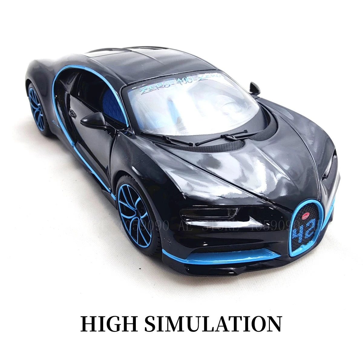 1:24 Bugatti Chiron 42s Limited Edition Car Model Replica Interior Decorative Scale Miniature Art Collection Gift Boy Toy