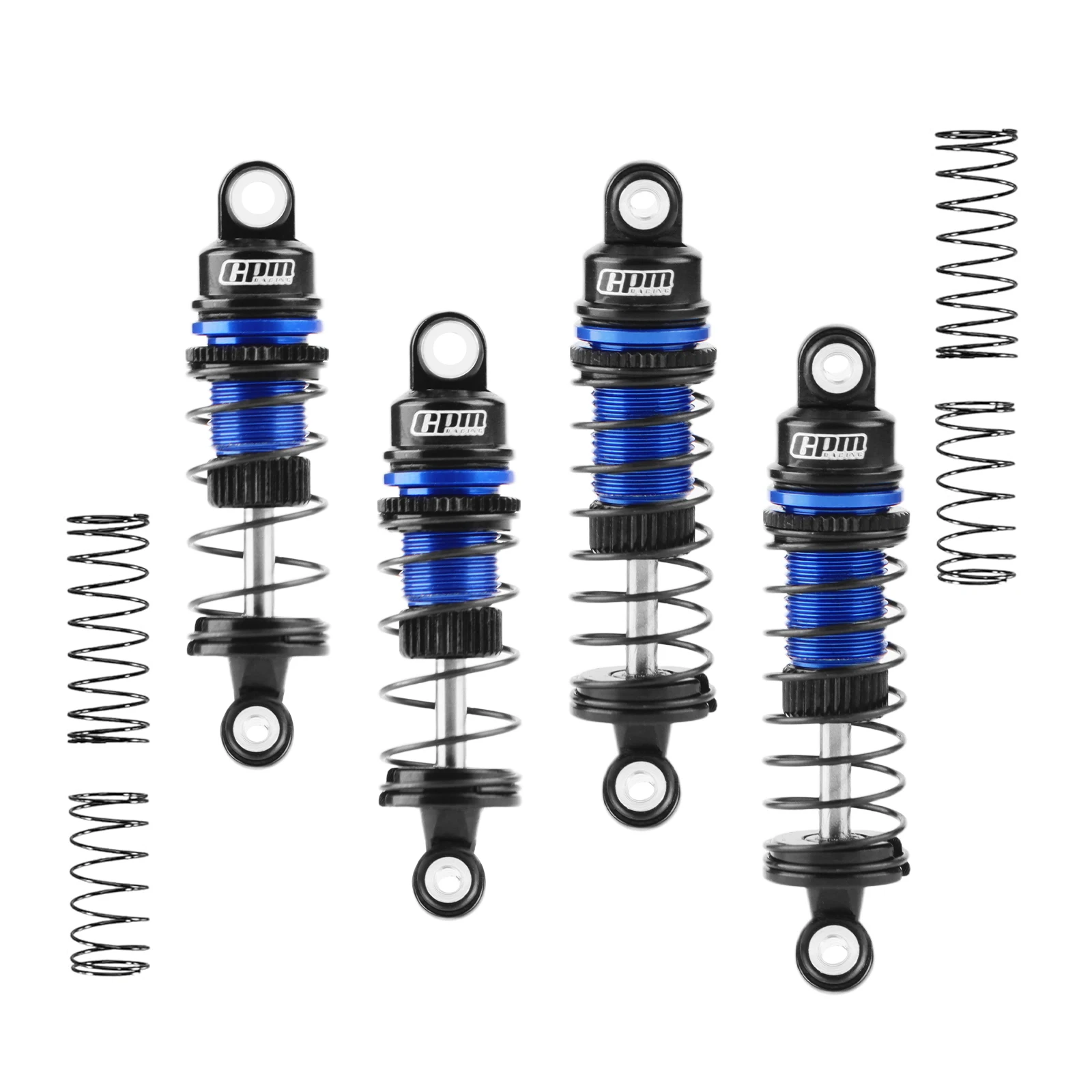 

GPM Racing RC Aluminum Alloy Front & Rear Shock Absorbers Set for LOSI 1/24 Micro-B 2WD RTR Race Buggy LOS00007 Upgrades
