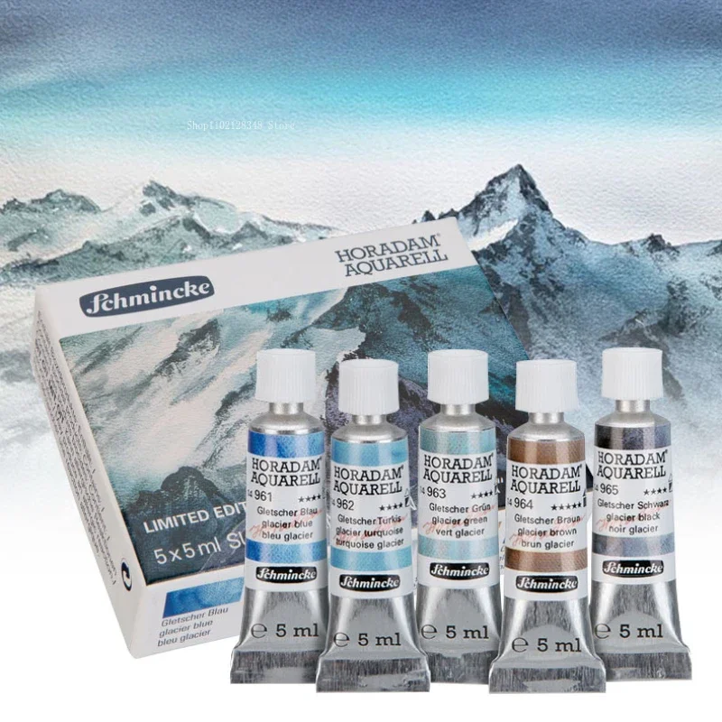 5ml/Tube Schmincke Watercolor Pigments  Artist Precipitation Color 3-color Box Set DIY Painting Sketching Portable Paste Pigment