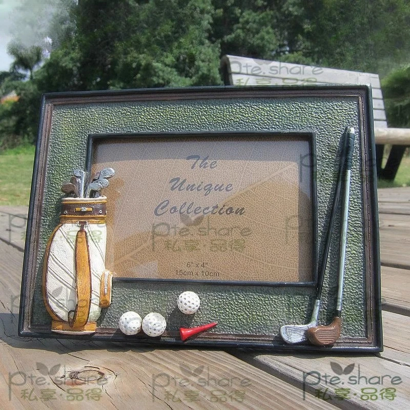 

Golf bag creative birthday commemorative craft gift small gift decorative prize ornament table photo frame