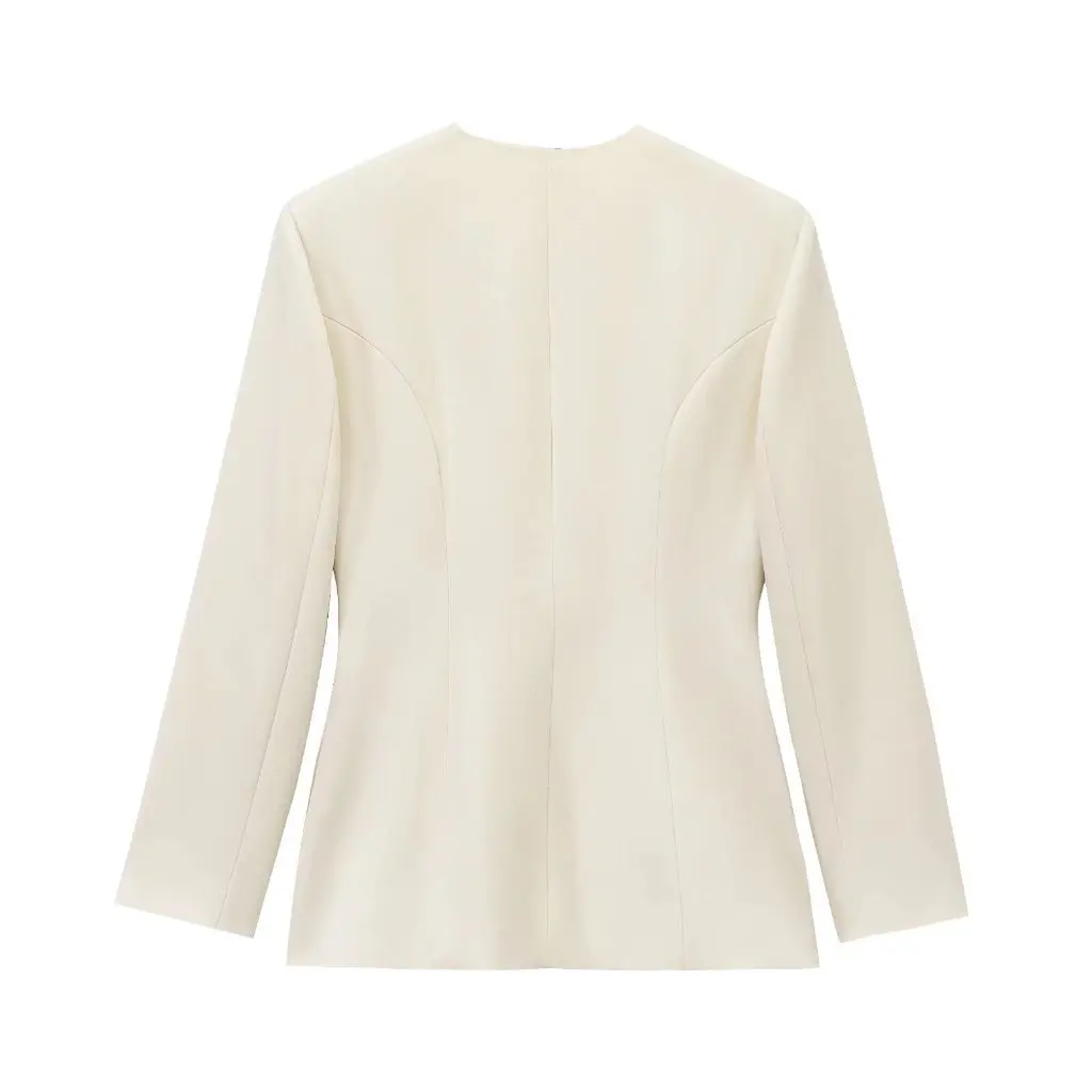 

European And American Fashion Long Sleeve Suit Jacket Women's Wrap Belt Design Spring Autumn New M561009