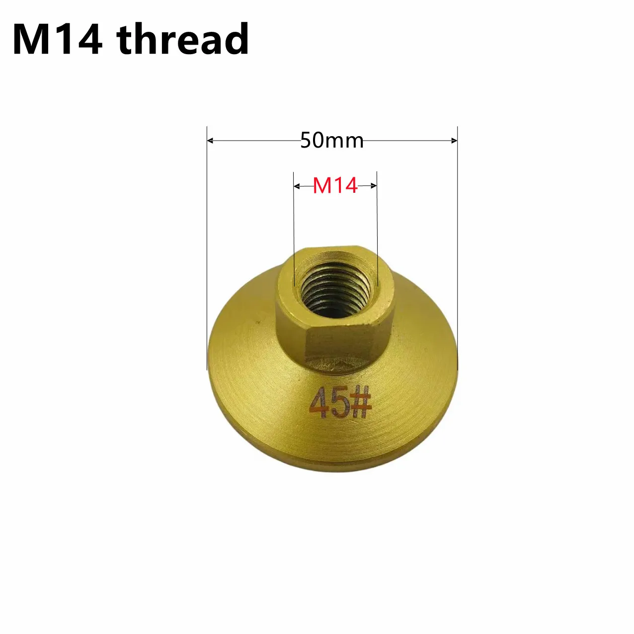 2 inch 50mm Diamond Brazed Flat Grinding Head Marble Stone Countertop Trimming Rough Grinding Disc Angle Grinder Abrasive Pad