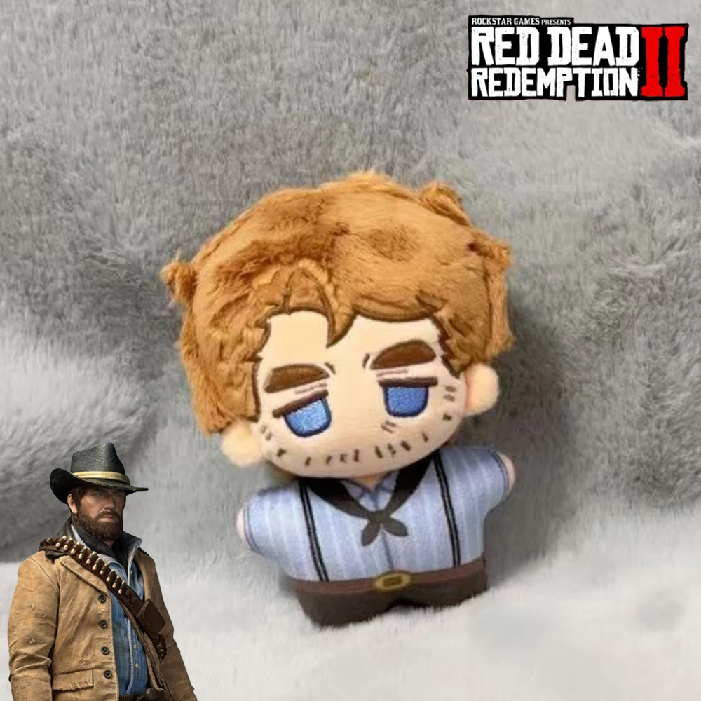 Juego Red Dead Redemption 2 Arthur Morgan, muñeca de Cosplay, llavero de muñeco de algodón, mochila de peluche, decoración, accesorio de Halloween