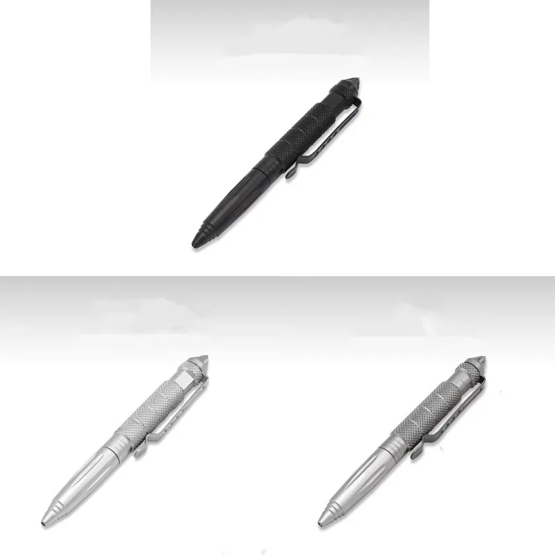 1-4 Stück Taktischer Stift Multifunktional aus Aluminiumlegierung für Outdoor-Camping Sicherheit Überlebens-Taktikwerkzeug Notfall-Glasbrecher-Stift