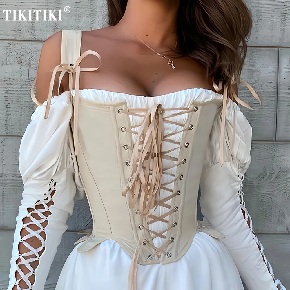 

Женский кружевной корсет в стиле ретро, укороченный топ, без рукавов, на бретелях-спагетти, бюстье, корсеты, обтягивающие топы на бретелях, Клубная верхняя одежда, Размер: пожалуйста