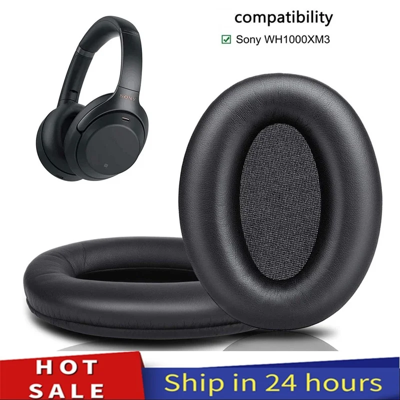 Replacement  Ear Pads  WH1000XM3 1000XM4 Ear Cushions Replacement - Earpads Compatible with Sony WH-1000XM3 Over-Ear