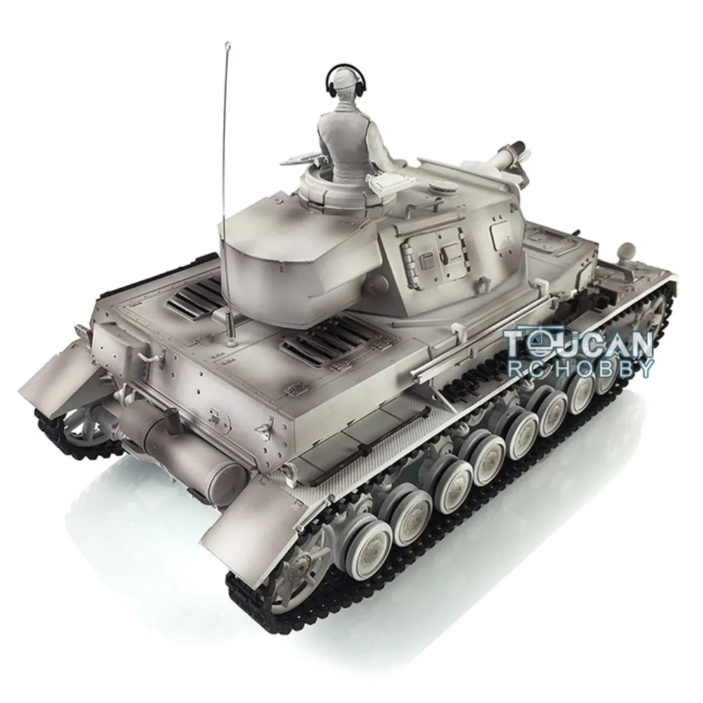 Henglong Pro Ver 1/16 Snow 7.0 Panzer IV F RTR دبابة مع جهاز للتحكم عن بُعد 3858 مسارات معدنية المهمل عجلات الطريق TH17393-SMT7 #6