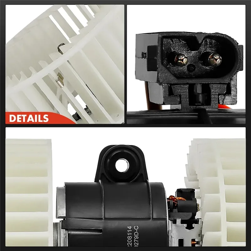 A60F-HVAC Blower Motor With Fan Cage 64118385558, 64118372493 For BMW E39 525 528I 530I 540I M5 X5 E53