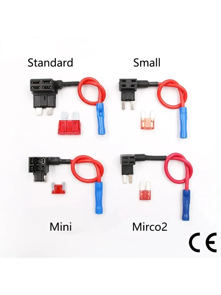 Porte-fusible BEECHIP 12V, adaptateur de circuit additionnel, micro2, mini, standard, ATM, APM, lame de fusible automobile, avec fusible de voiture 10A