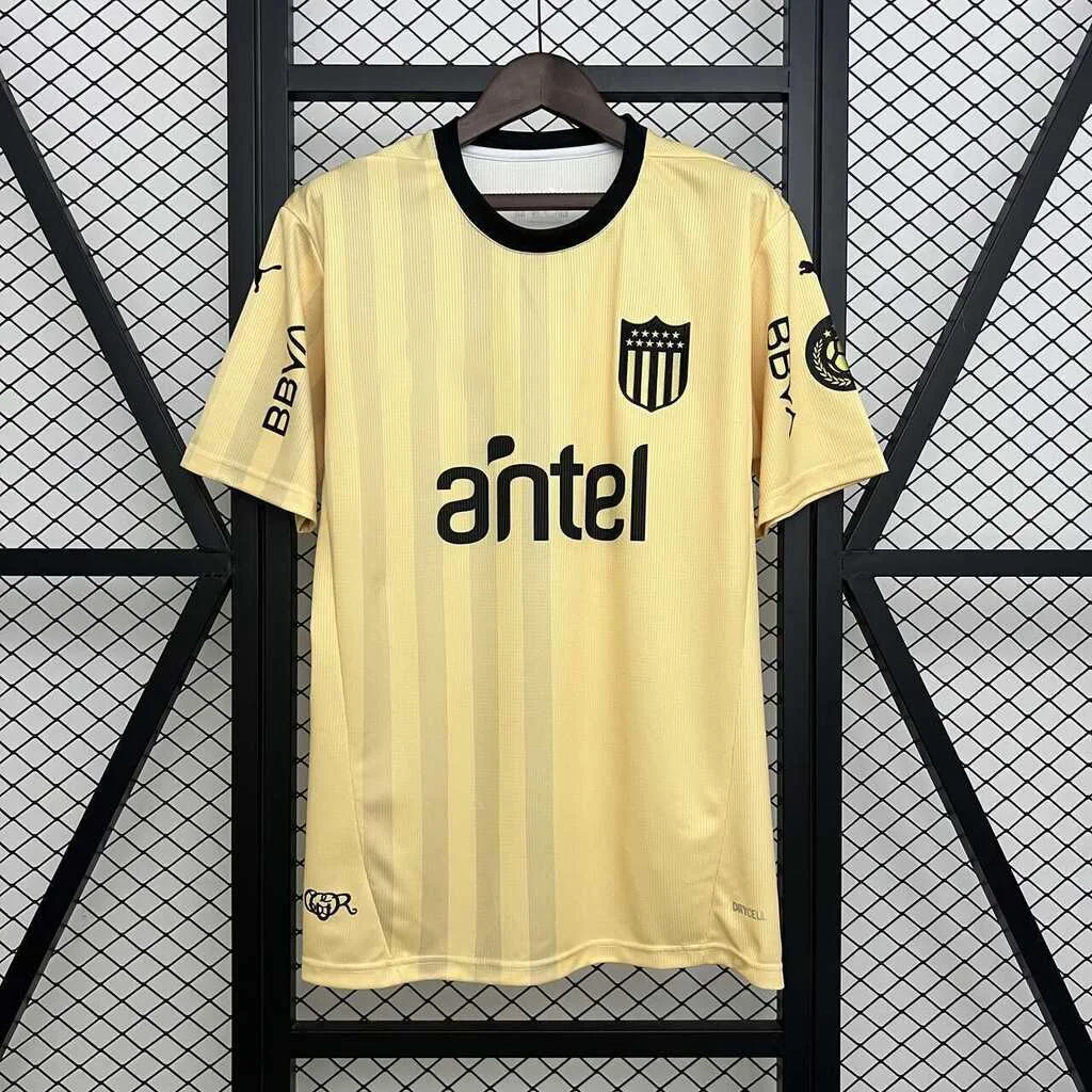 

Лето 2025 г., хит продаж, новая футболка из джерси Penarol для тренировок на открытом воздухе, дышащий, быстросохнущий, впитывающий пот, топ с короткими рукавами