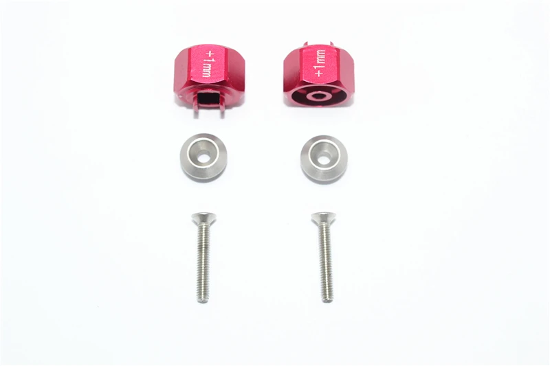 GPM aluminium zeskantadapter (+1 mm) voor TAMIYA 1/8 T3-01 Dancing Rider B8