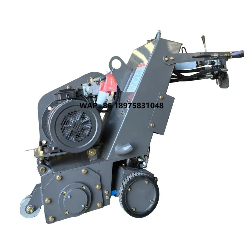 Miniature road milling machine Small hand push milling machine Electric concrete planer Crane