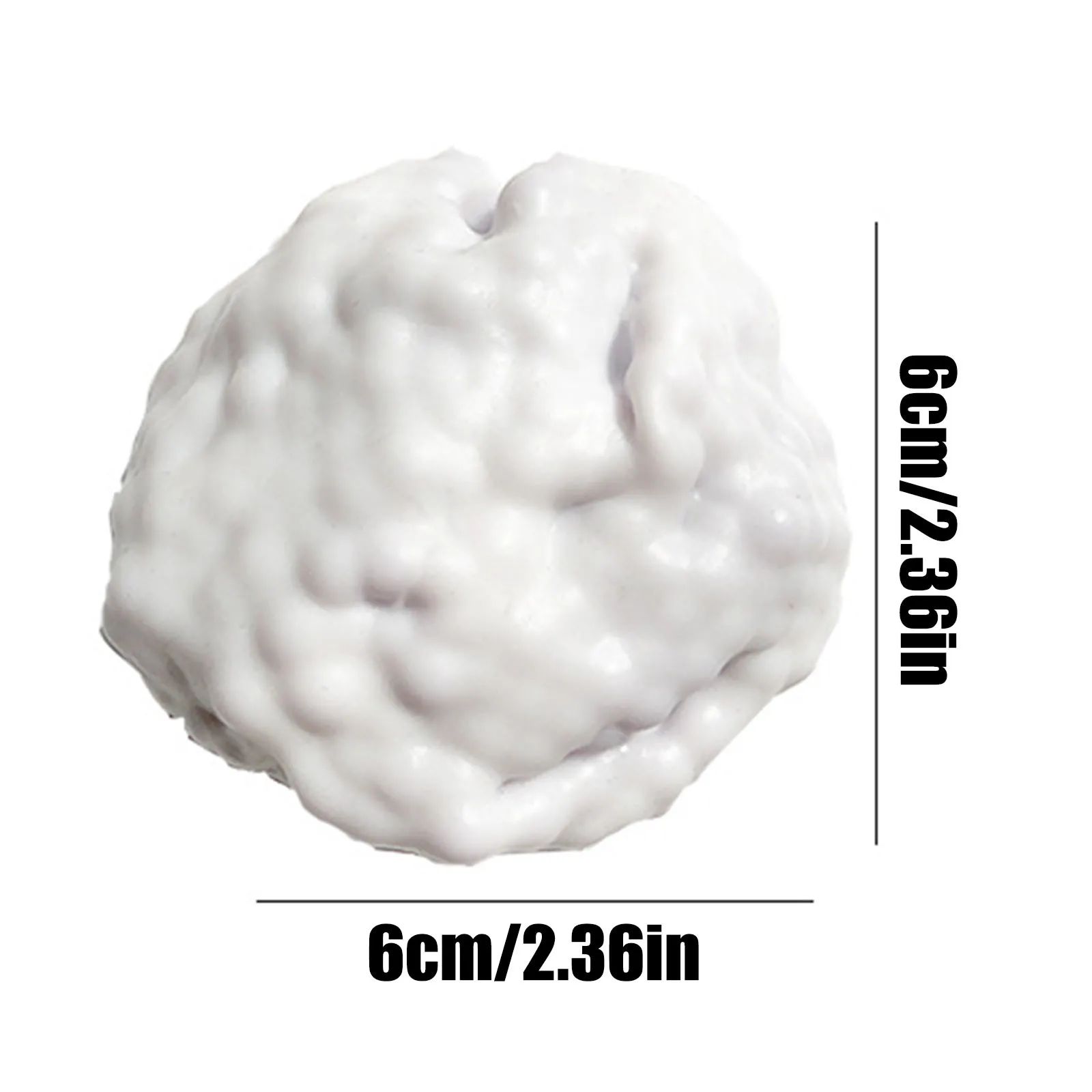 كرة ضغط ناعمة مقرمشة ذات ملمس مزدوج حسي فائق النعومة لزجة مصنوعة يدويًا لعبة كرة بلاستيكية لتخفيف الضغط للأطفال والكبار #6