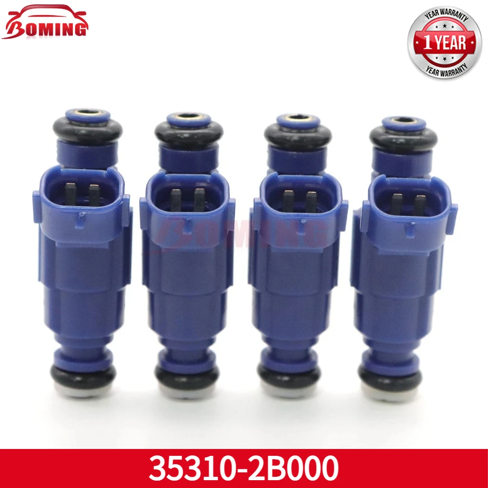 35310-2B000 4 Stück/Set Auto-Kraftstoffeinspritzdüse 353102B000 für Hyundai i20 i30 Kia Cee'D 1.4L 2007-2018