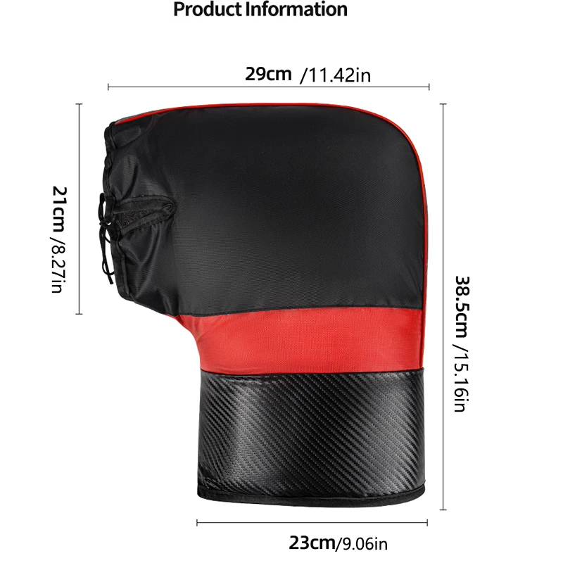 1Pair Motorcycle Handlebar Muffs Protective Motorcycle Scooter Thick Warm Grip Handle Bar Muff Rainproof Winter Warmer Gloves