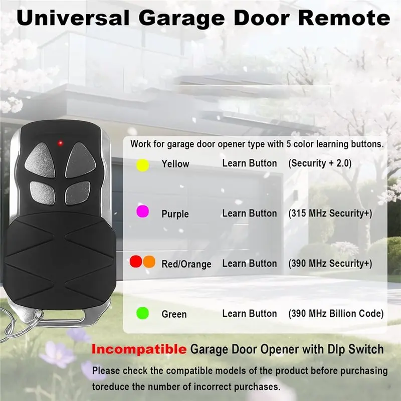 A25P Garage Door Opener Remote-For Liftmaster Chamberlain Craftsman-2 Pack Replacement Units