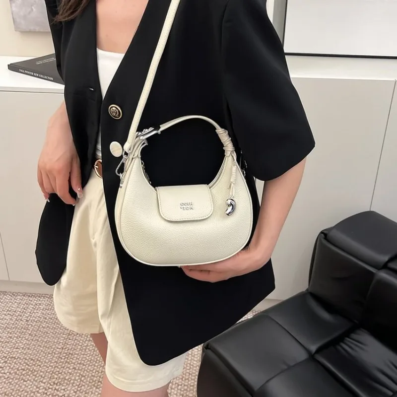 여성용 학생 가방 캠퍼스 스타일 크로스 바디 백 언더암 숄더 백 캐주얼 패션 필수품