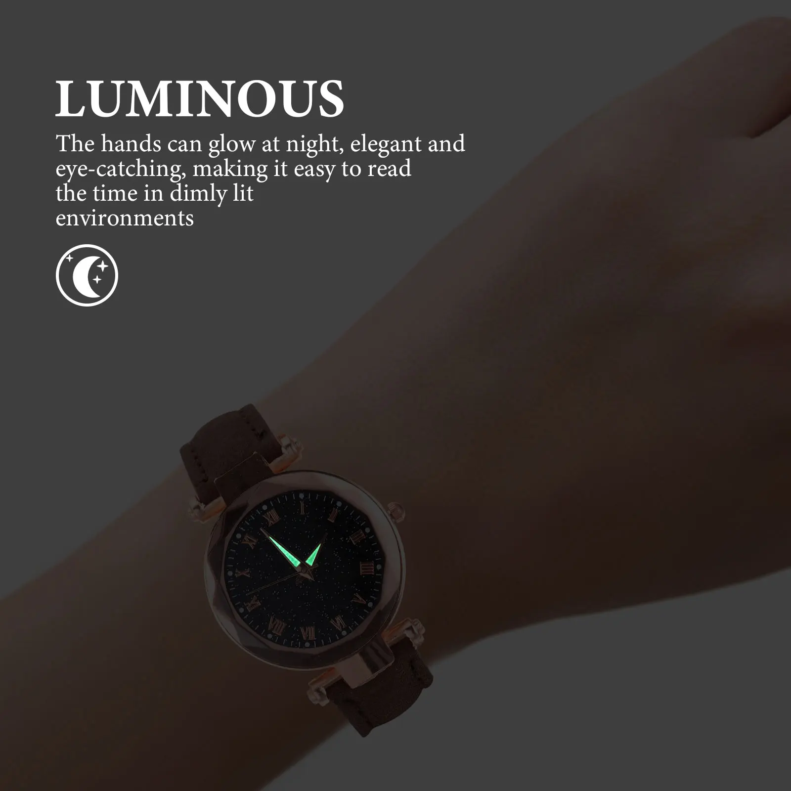 

Fashion Women Watch Female Wristwatch Girls Casual Quartz Watch Daily Business Adjustable Light Elegant Gift Anniversary
