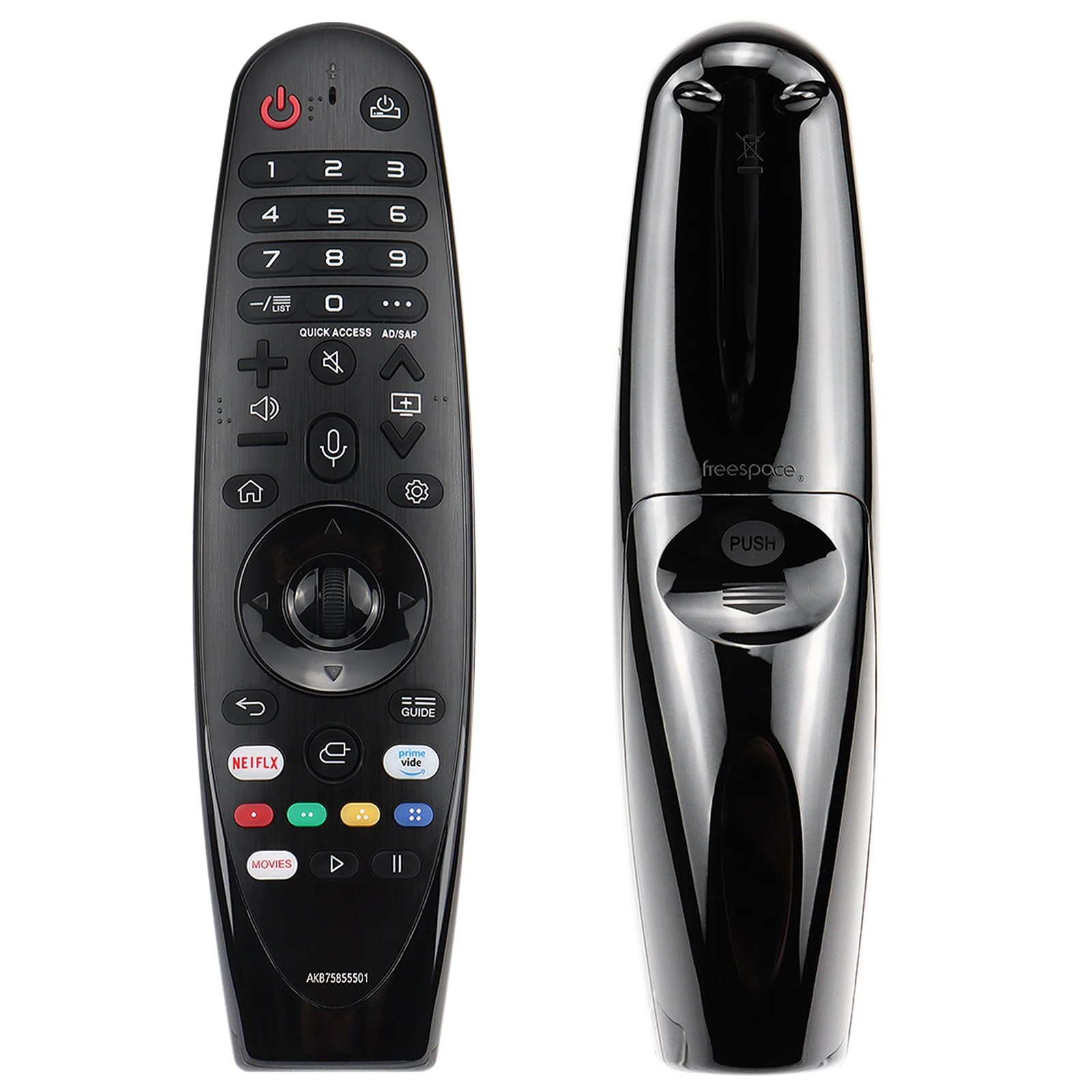 Replacement Remote for Smart TV Magic Remote, for TV Remote Control AKB75855501 (No Voice Function, No Pointer Function)