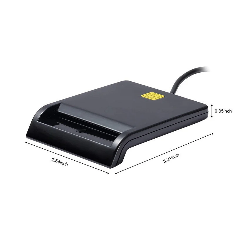 USB Smart Card Reader ATM Bank Tax Declaration CAC IC Card Connector Adapter for Computer Accessories