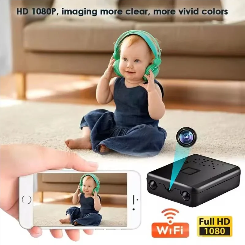 HD 1080P XD Mini Camera WIFI Camera Night Vision Smart Home Security Indoor Anti-theft IP Camera Video Voice APP Real-time Cam