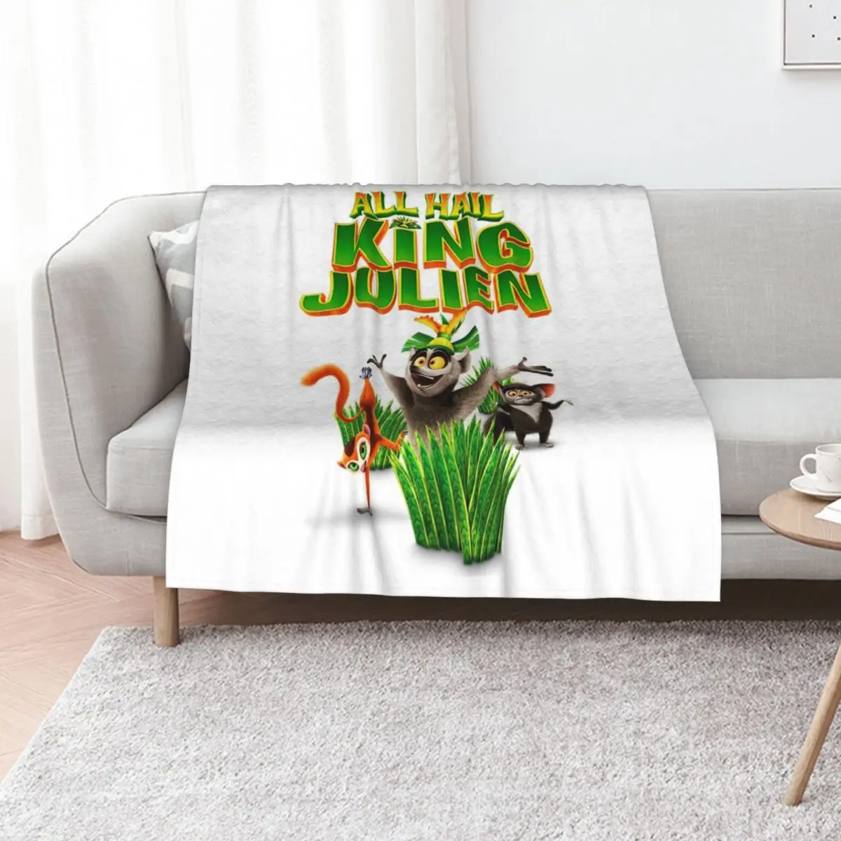 All Hail King Julian, regalo para los fans, All Hail King Julian Crimson, manta elegante para sofá, para el hogar y la sala de estar