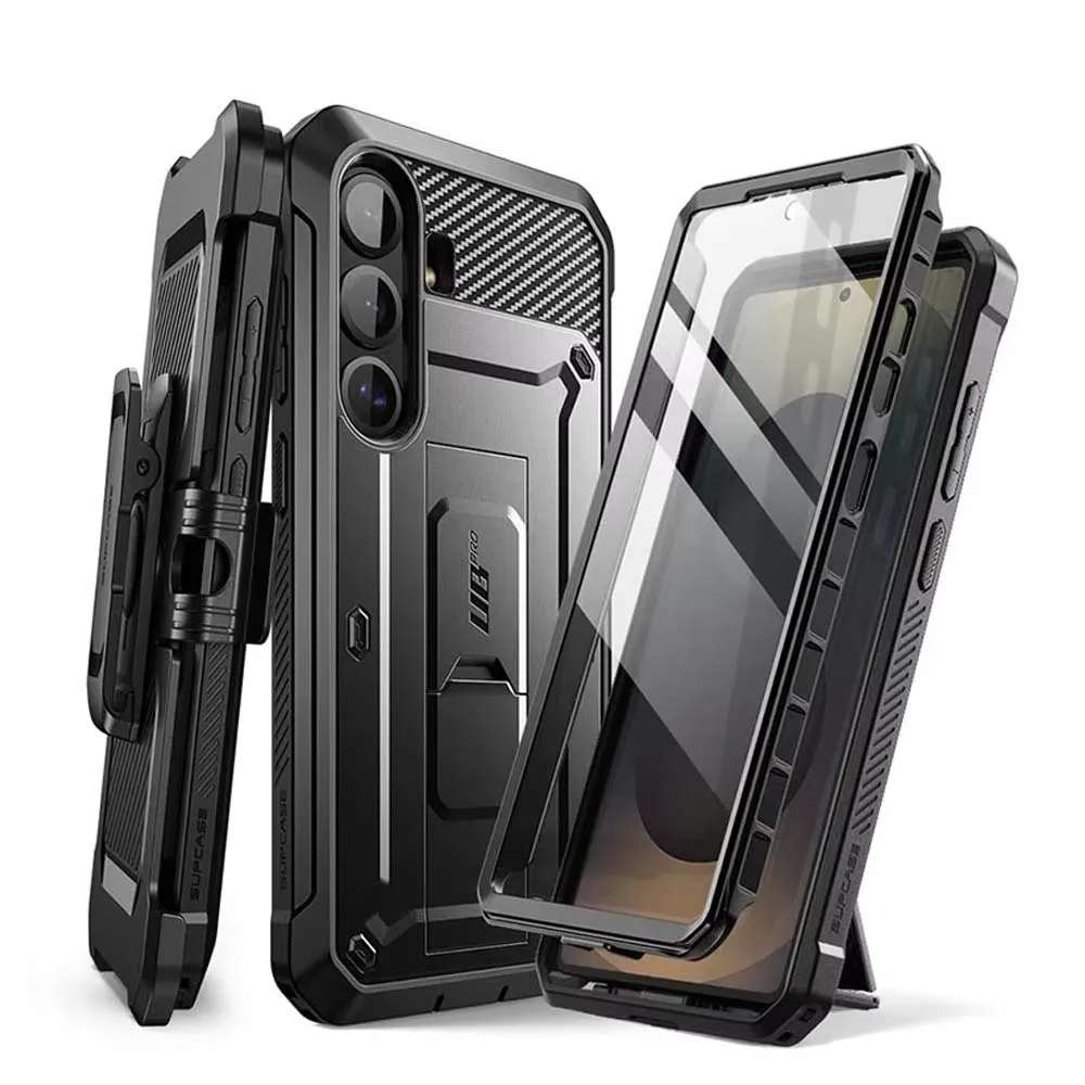 SUPCASE Etui UB Pro Heavy Duty Rugged do Samsung Galaxy S25 FE z wbudowaną osłoną ekranu, klipsem do paska i podstawką — zdjęcie produktu 7
